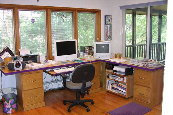 View into the Screened Porch – from the office in the Master Suite