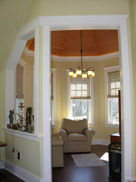 octagonal sitting area