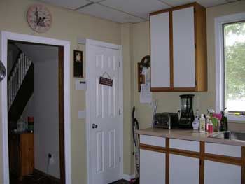 kitchen before the stairs were moved