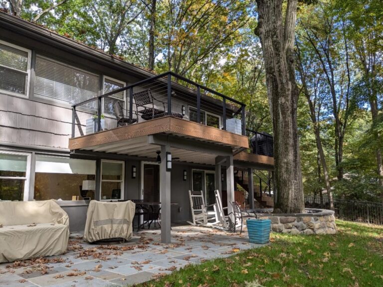 Deck and added patio